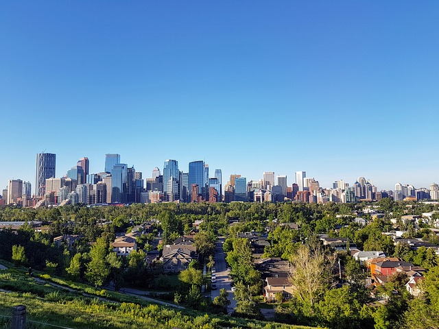 Vista del centro di Calgary